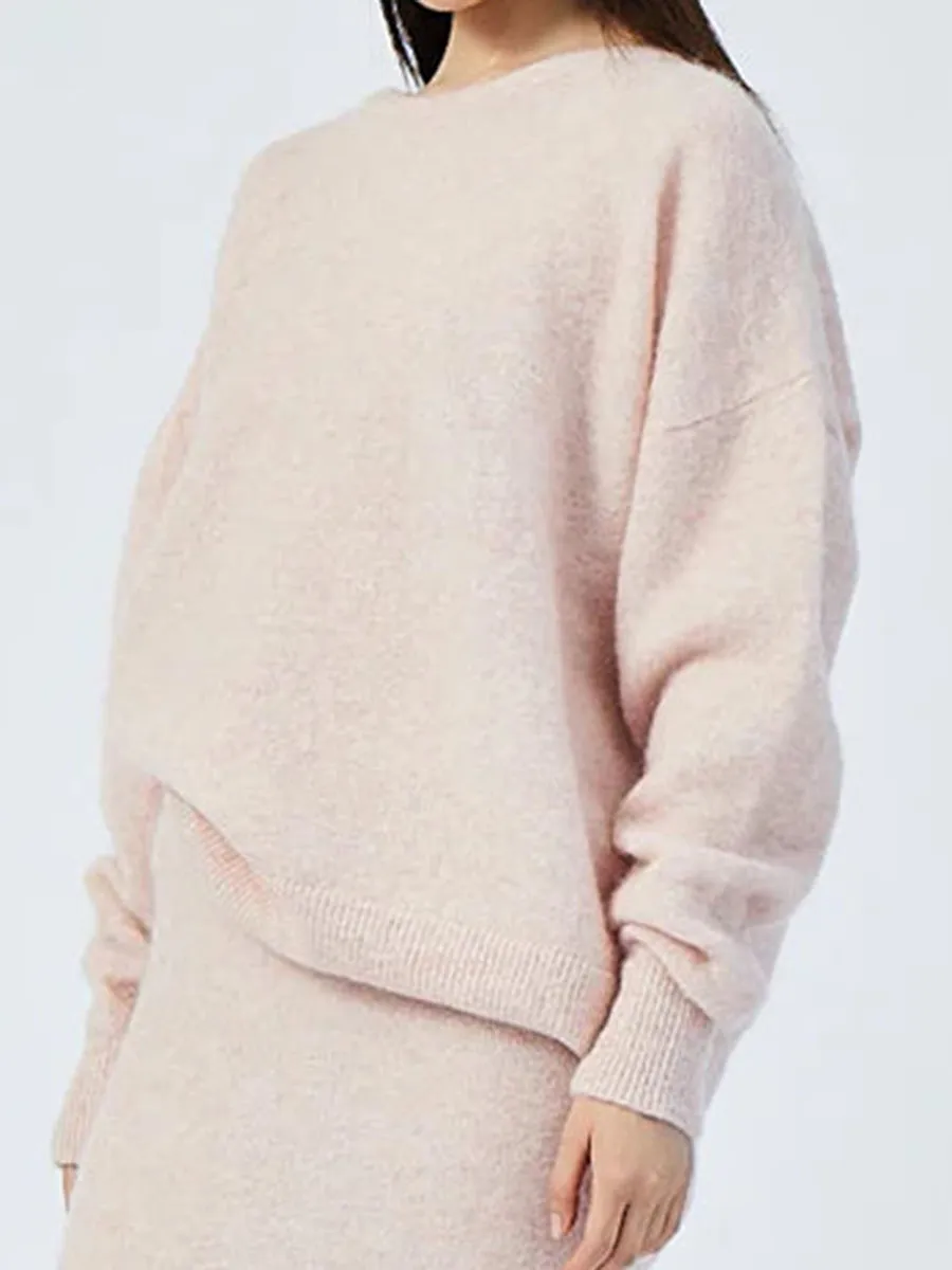 Asymmetrical Hem Soft Knit Jumper