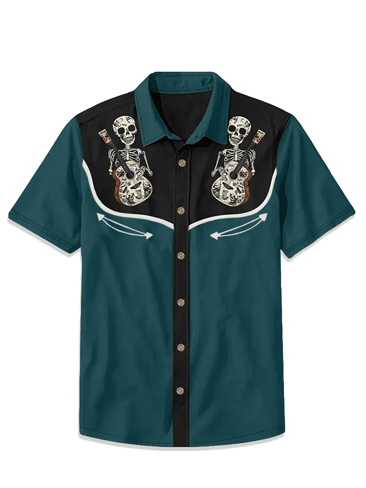 Skull Music Guitar Shirt