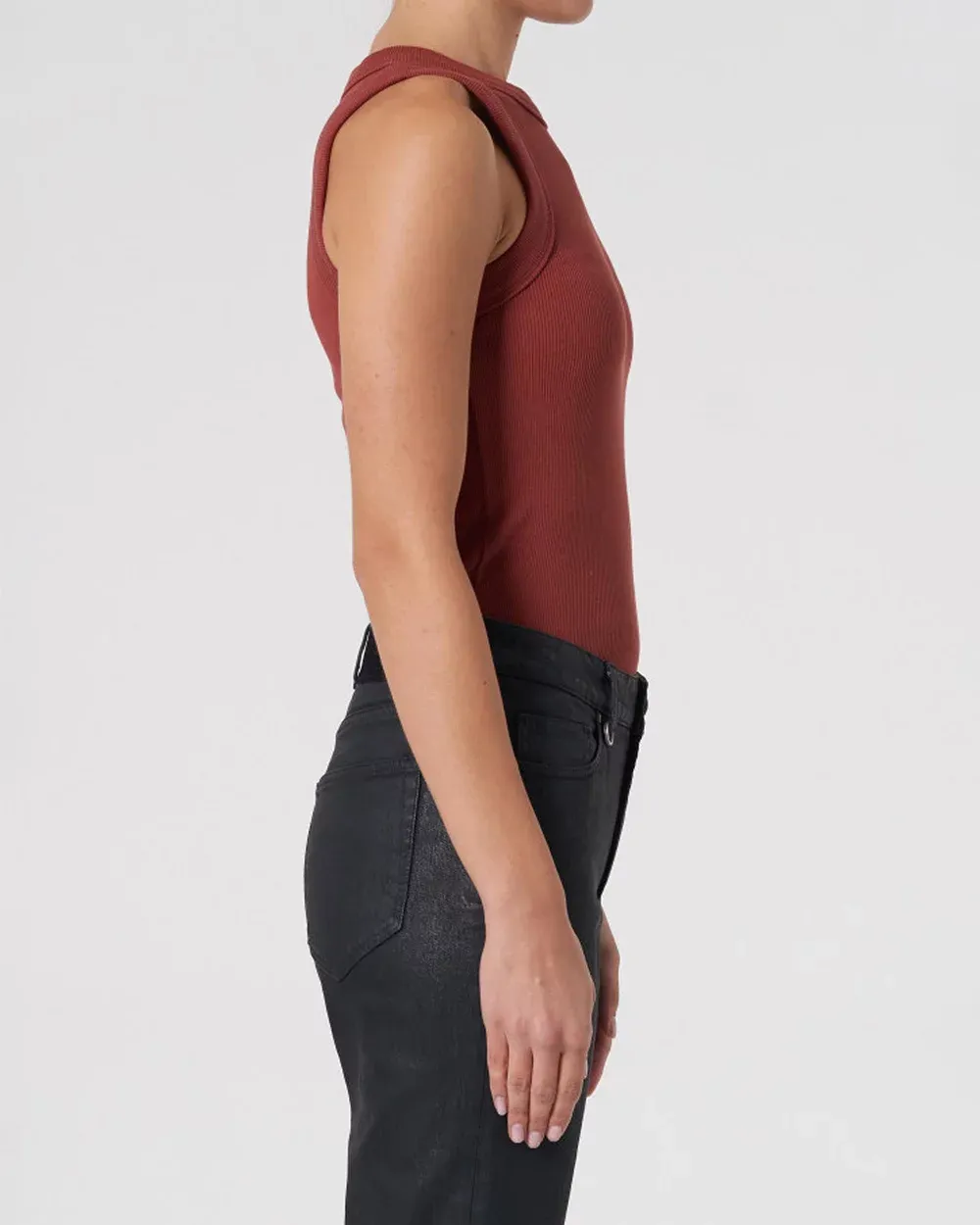 Crew Neck Sleeveless Tank Top