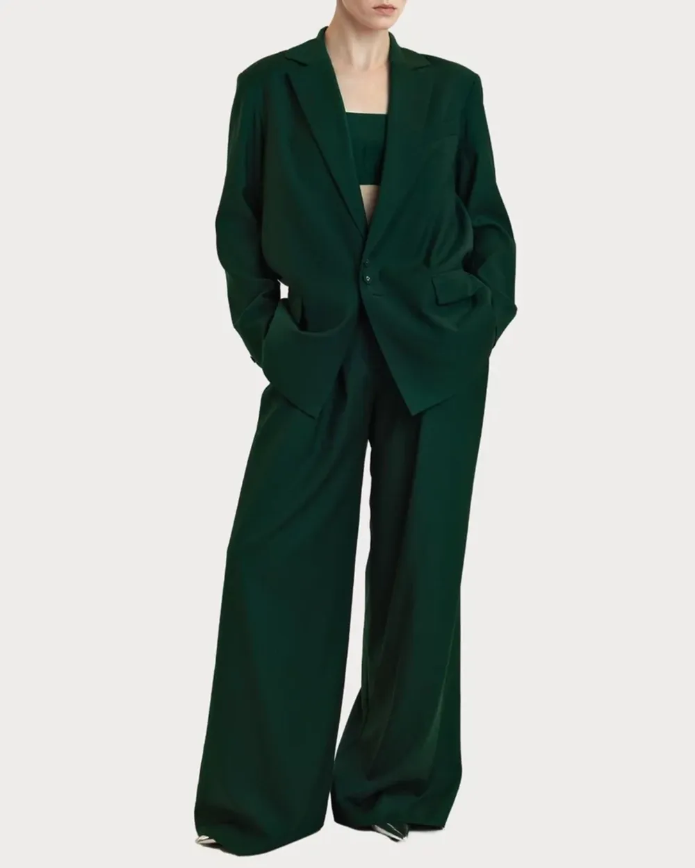 Loose Suit Wide-leg Pant