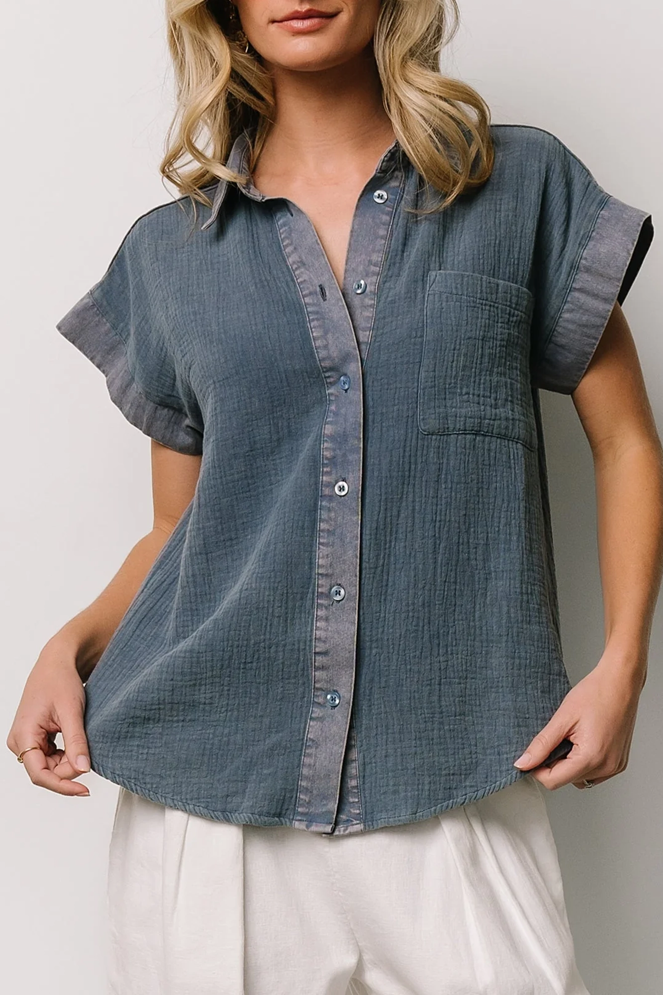 Daily Soft And Breathable Turn-Down Collar Shirt