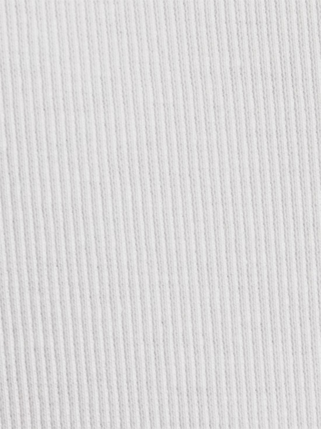 WHITE ESSENTIAL RIB TANK