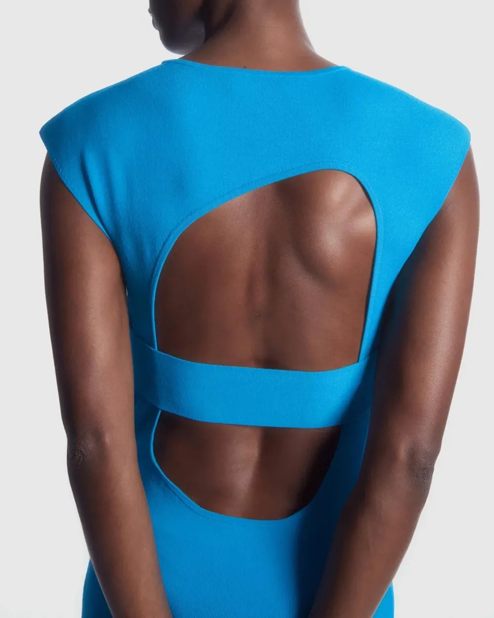 Open-Back Knited Midi Dress