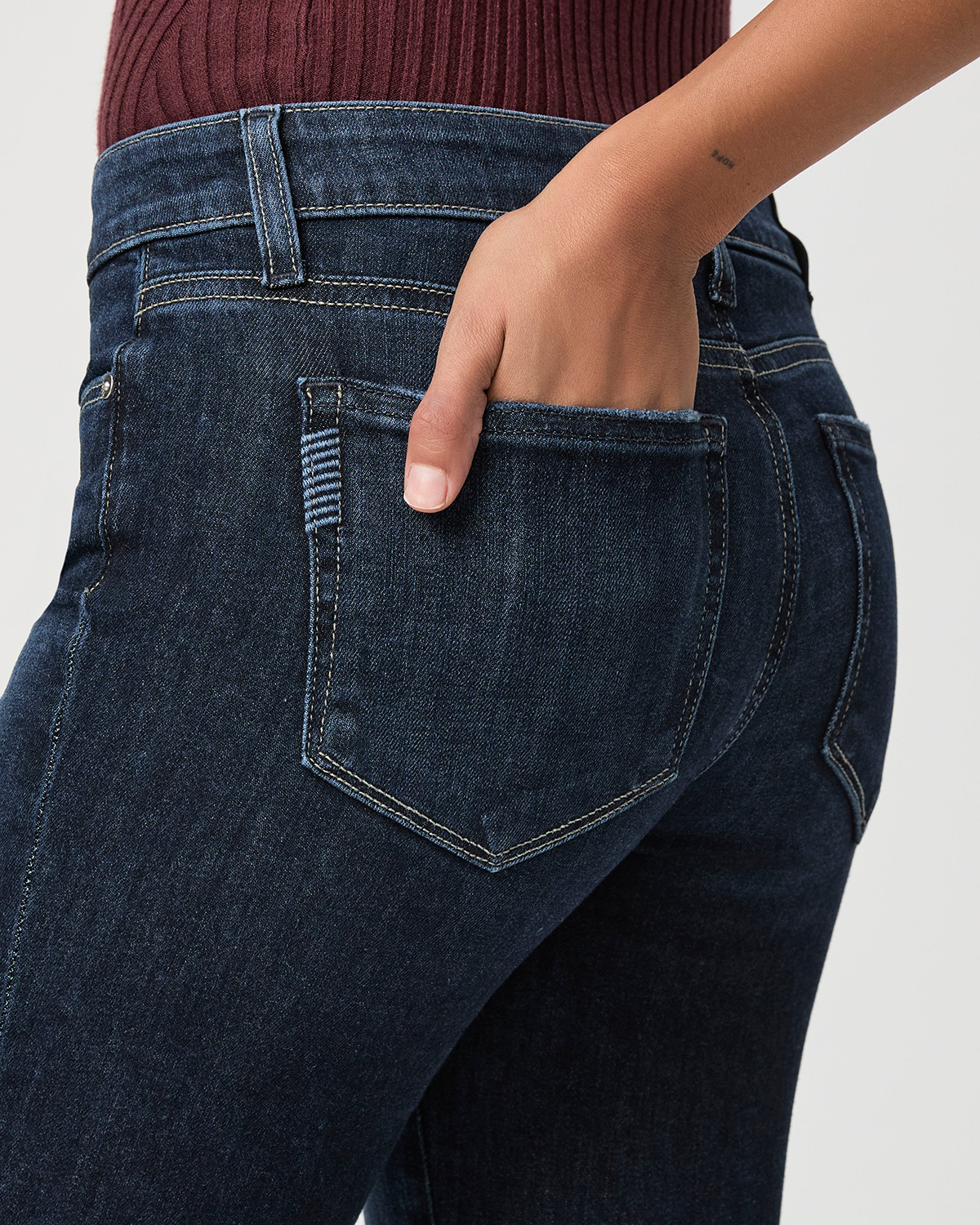 Dark Wash Blue Flared Jeans