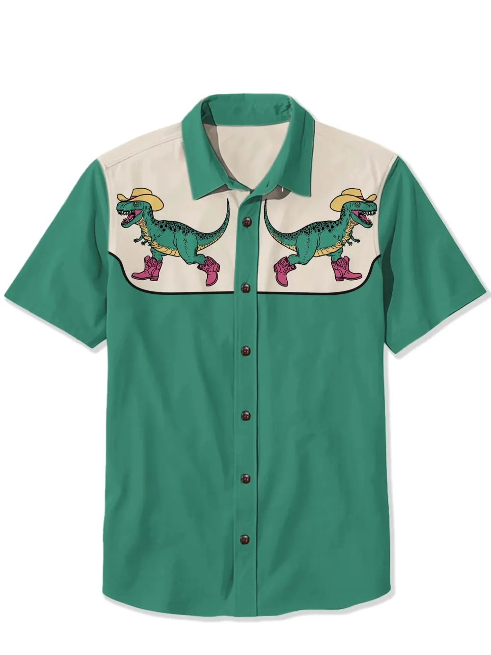 Western Dinosaur Cowboy Shirt