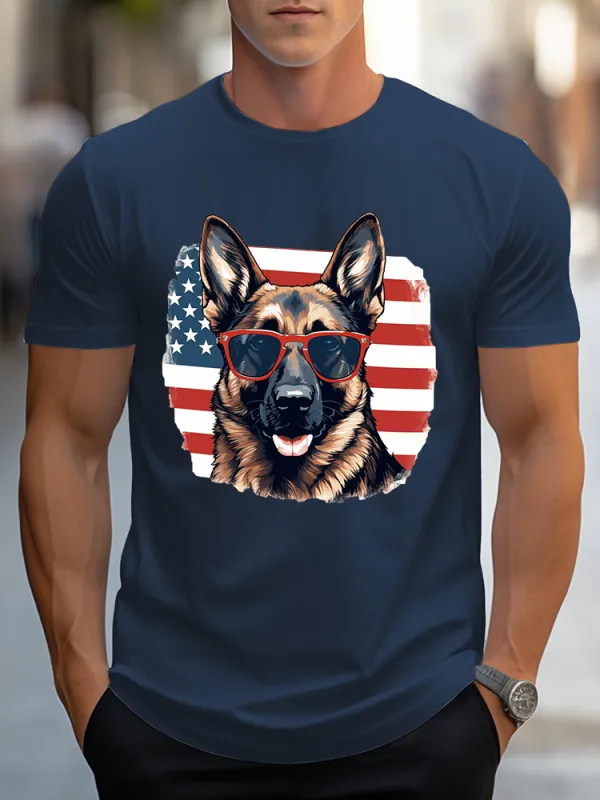 Men's Independence Day Dogs T-Shirt
