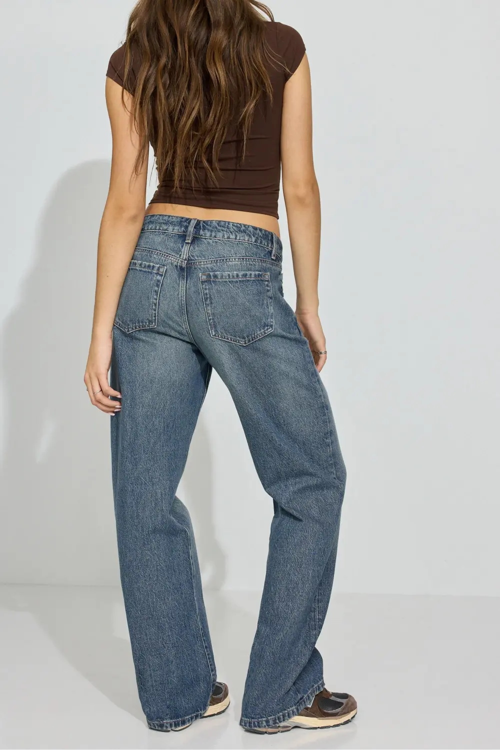 Loose Fit Dark Blue Jeans