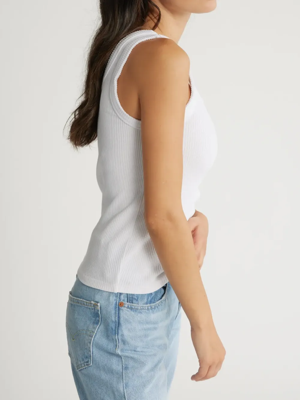 Organic Cotton Ribbed Tank