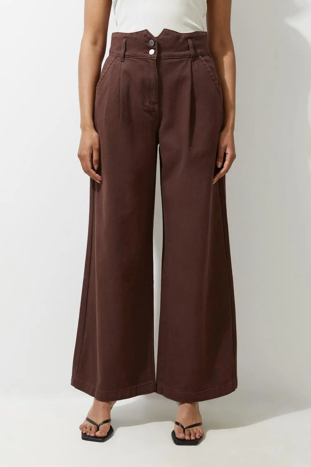 Petite Denim Wide Leg Jean