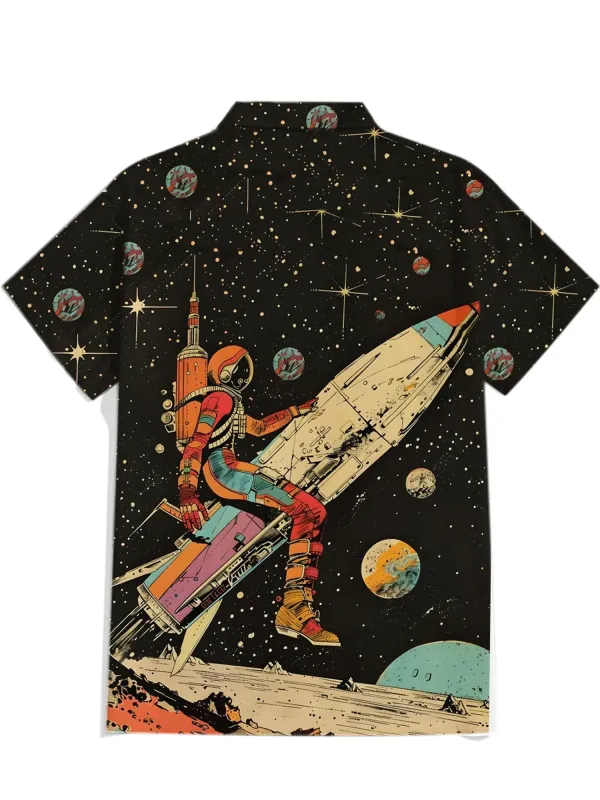 Astronaut Rocket Planet Shirt
