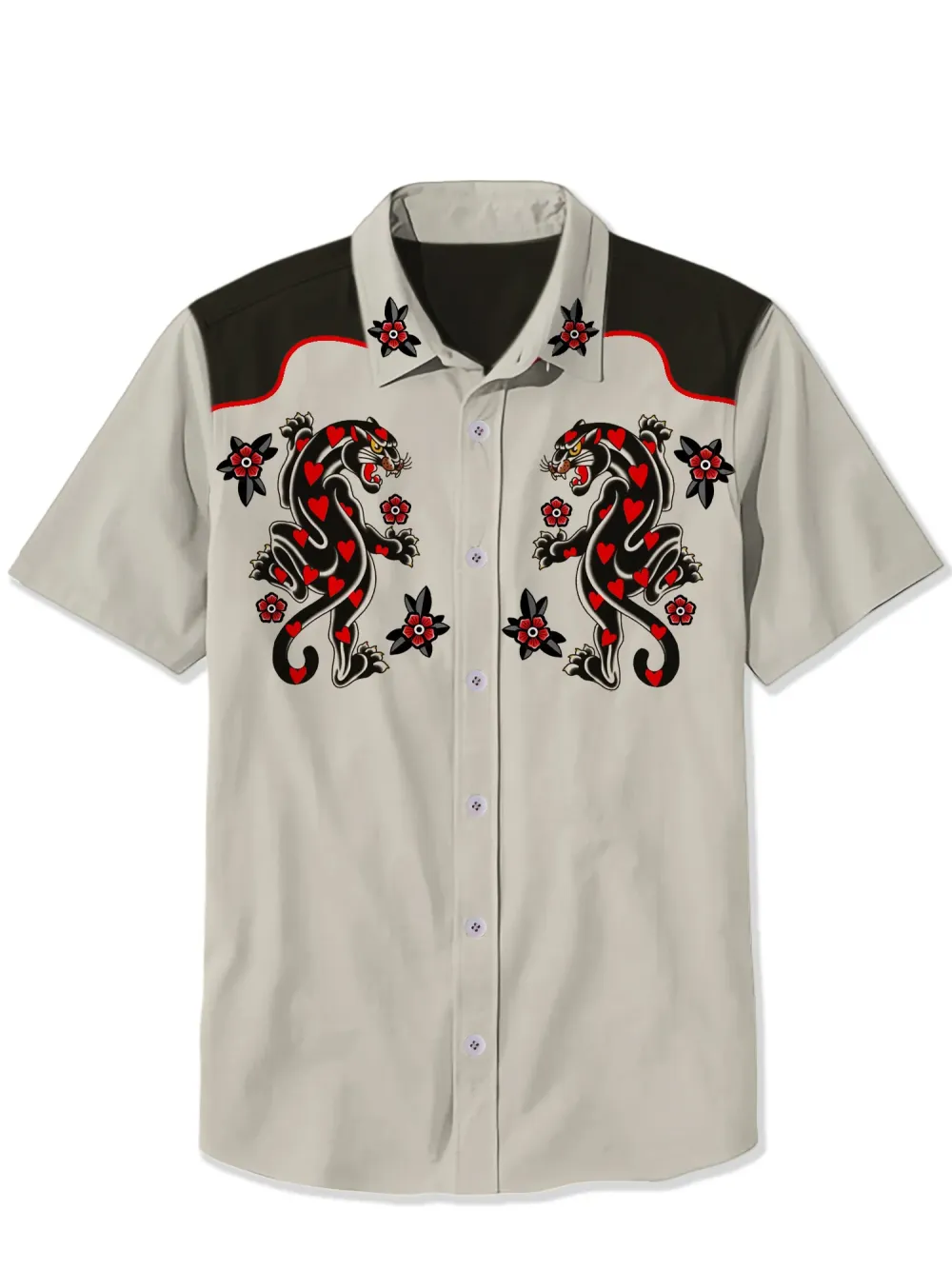 Tiger Traditional Old School Tattoo Shirt