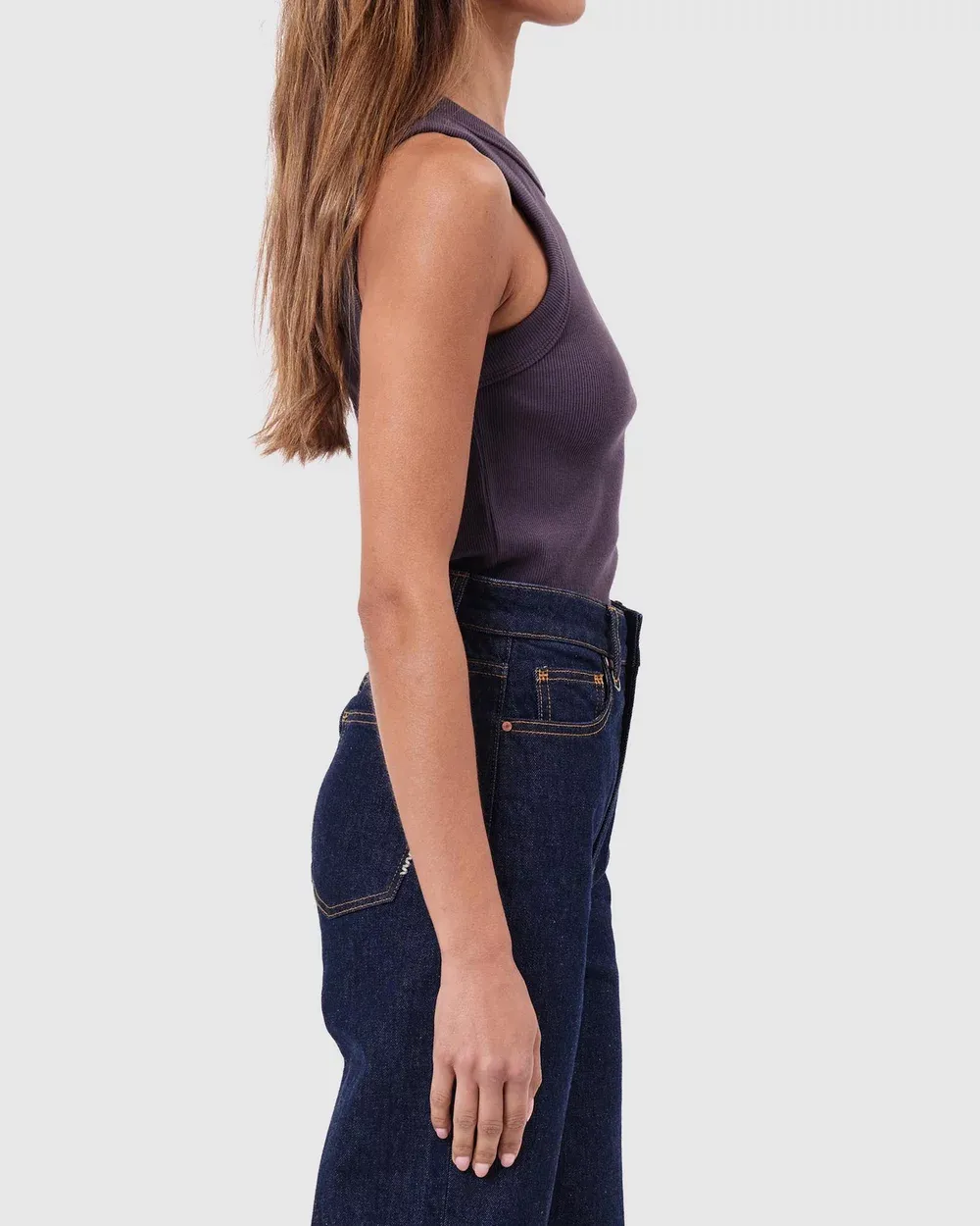 Crew Neck Sleeveless Tank Top