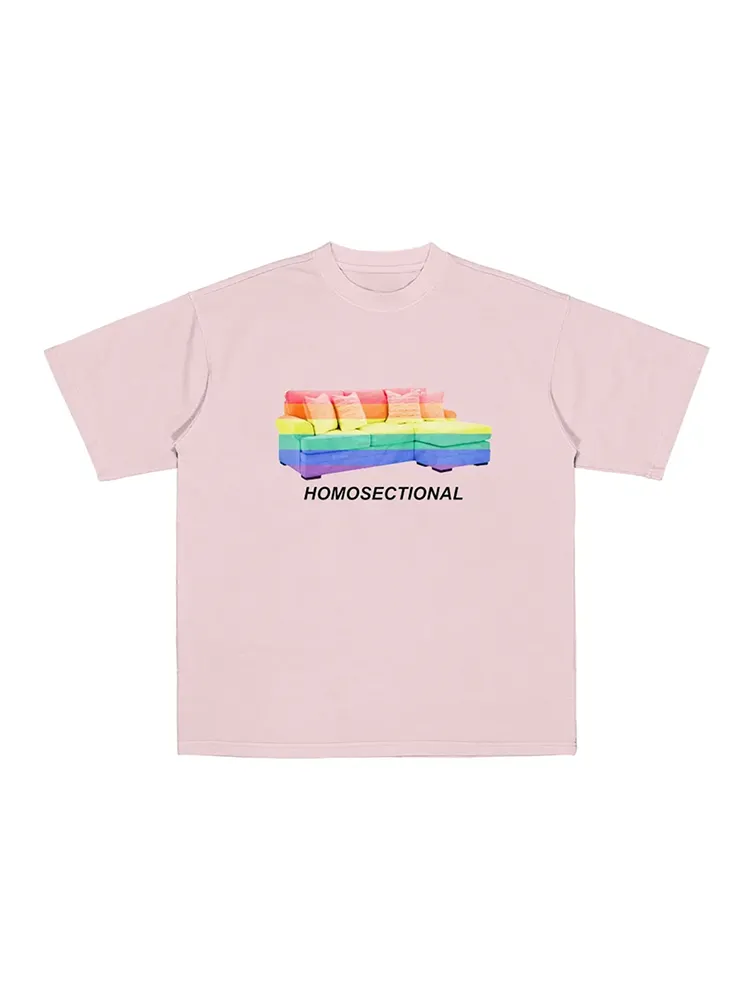 Women'S Homosectional Short Sleeve Round-Neck T-Shirt