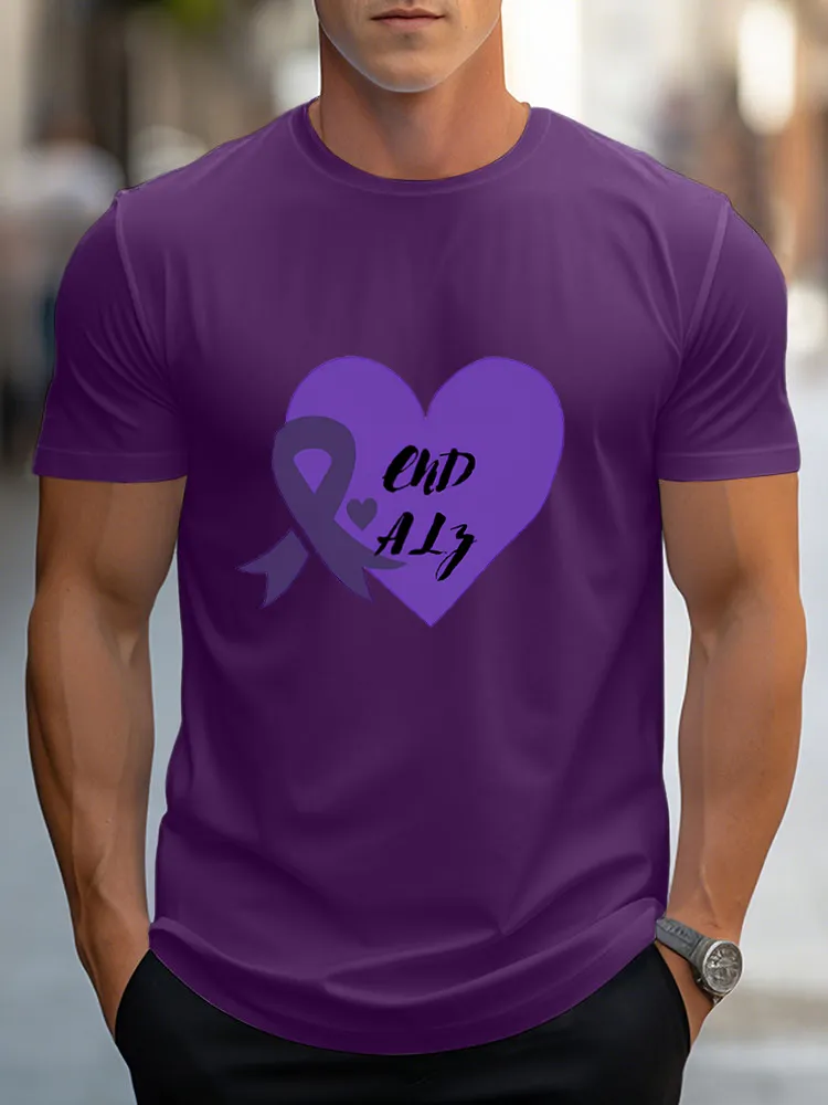 Men'S Round-Neck Short-Sleeved T-Shirt End Alz Prints