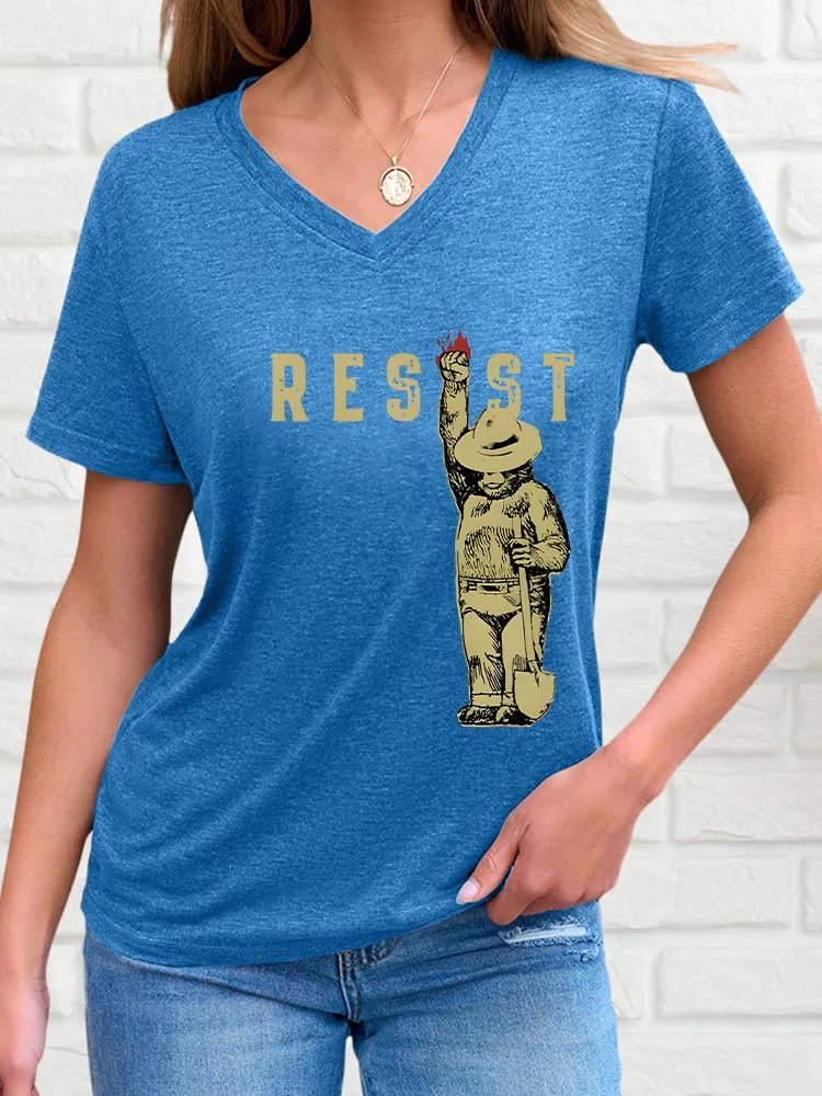 Women'S Resist V-Neck Short-Sleeved T-Shirt