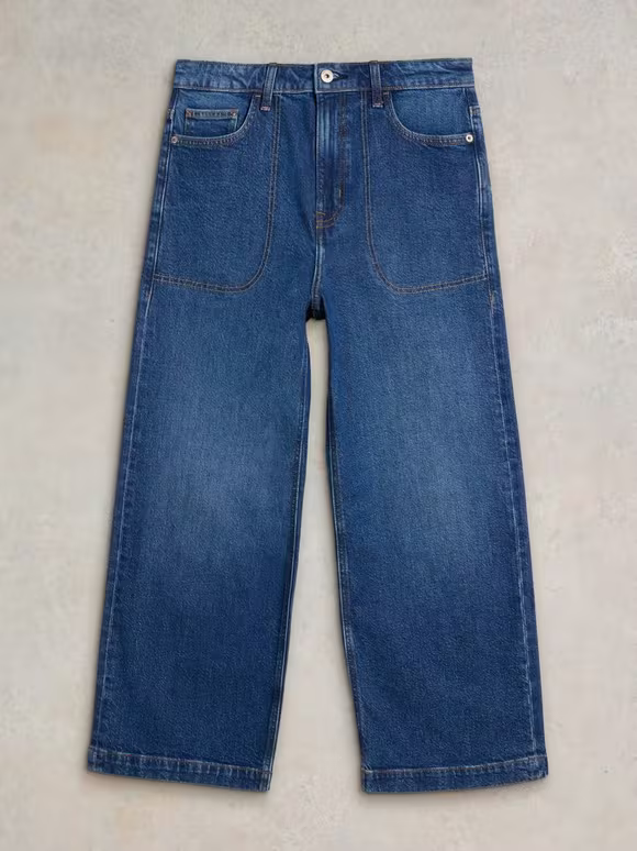Cropped Wide Leg Jean