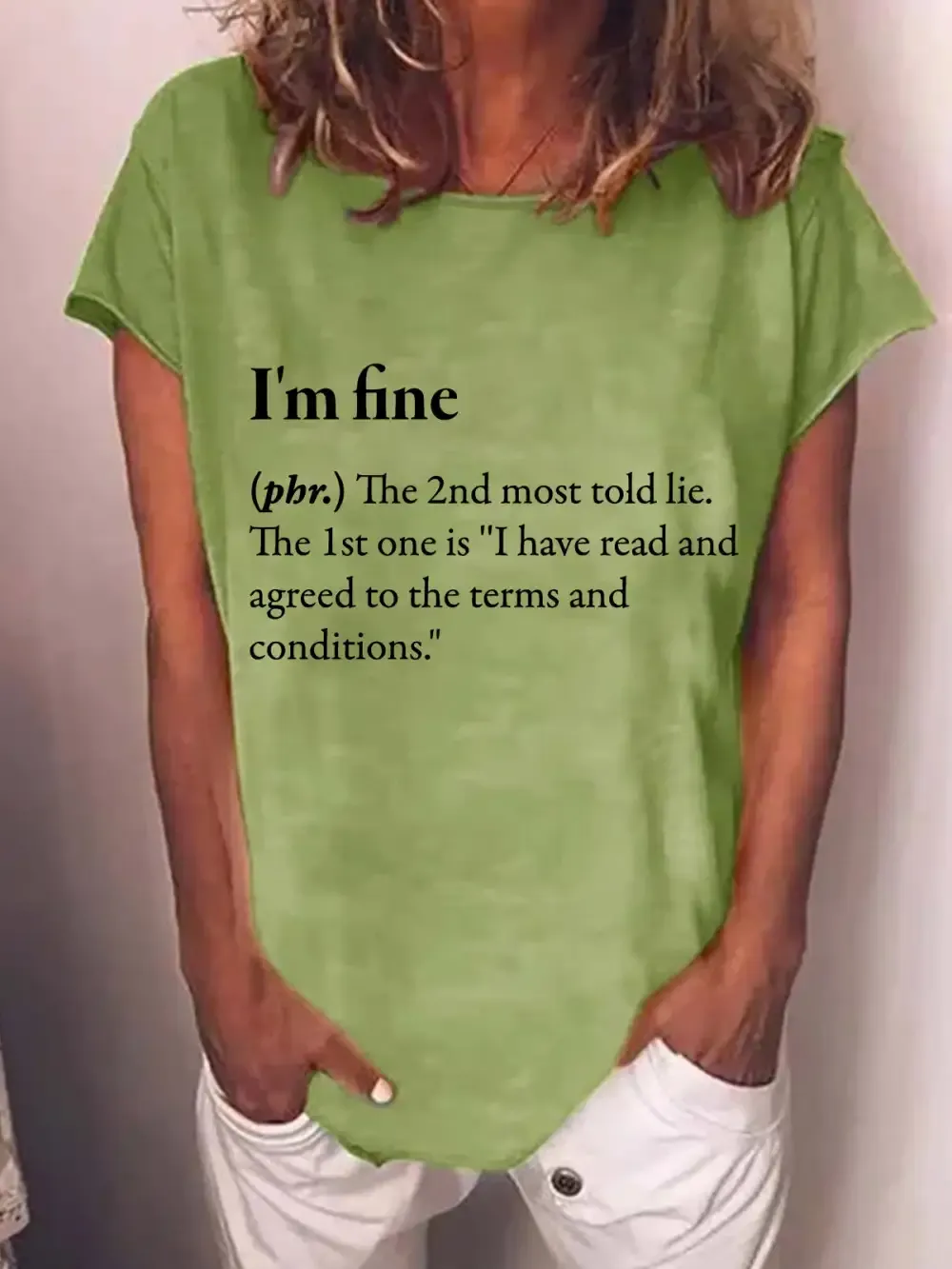 I'm Fine Funny Quote T-Shirt