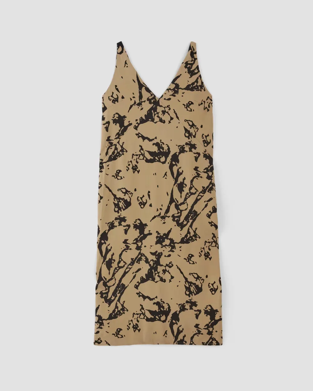 V Neck Midi Slip Dress