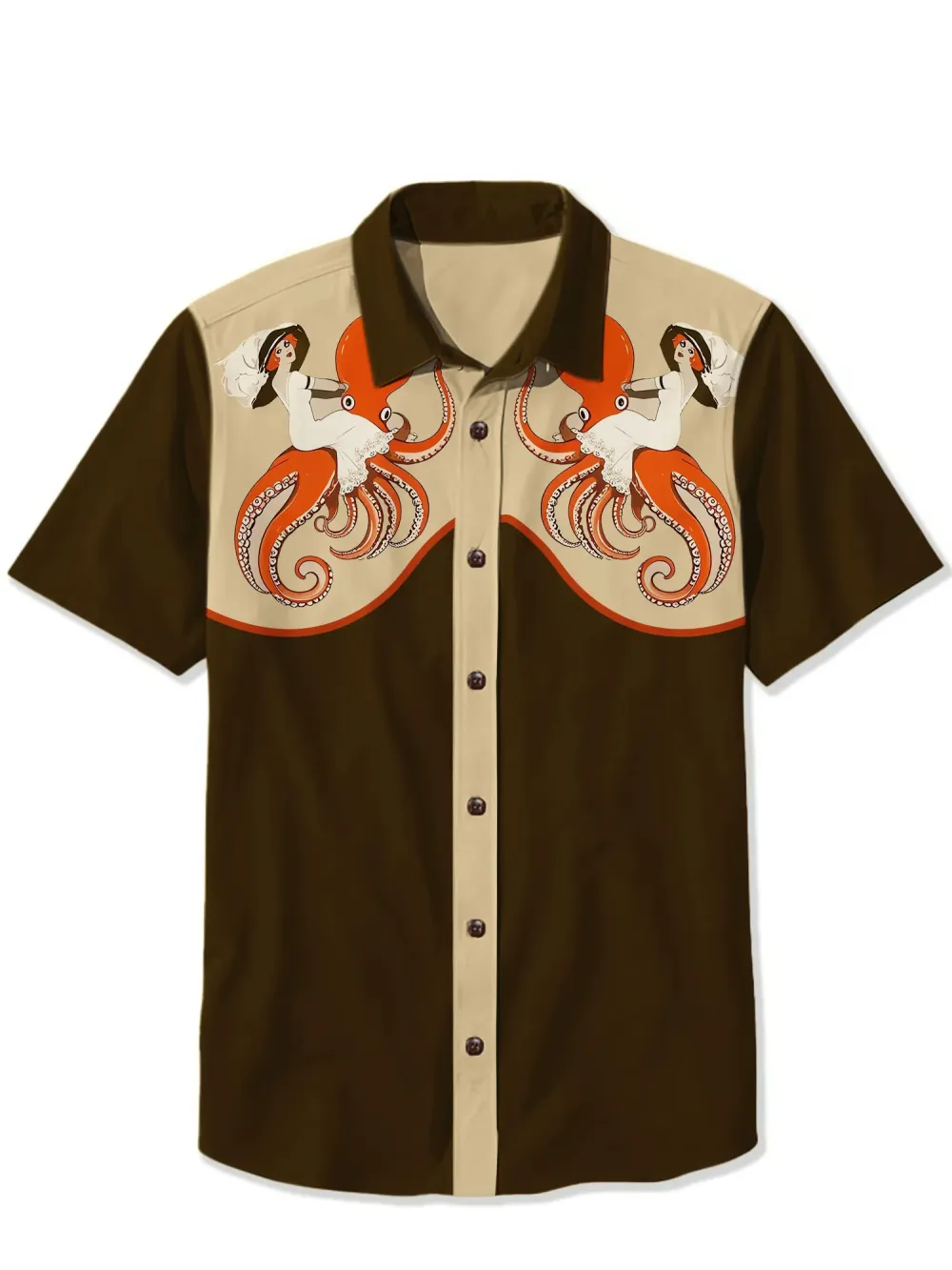 Retro Octopus Girl Shirt