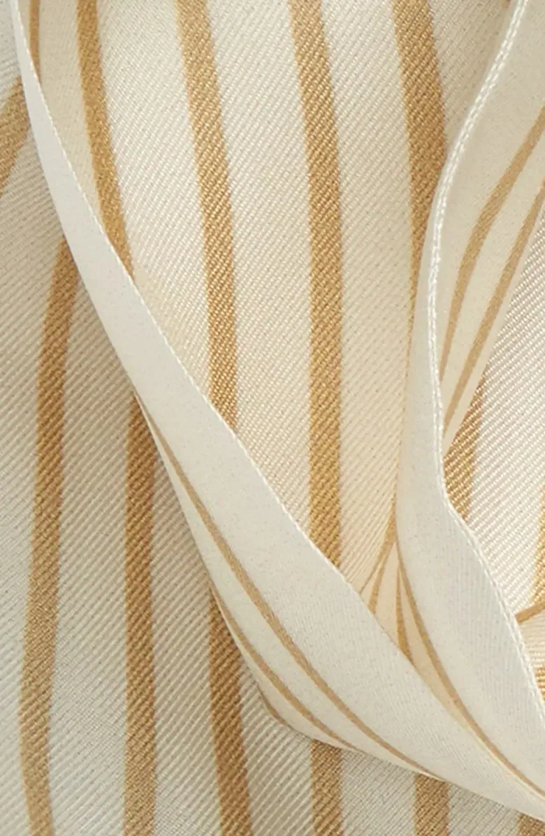 Stripe Silk Ribbon Scarf
