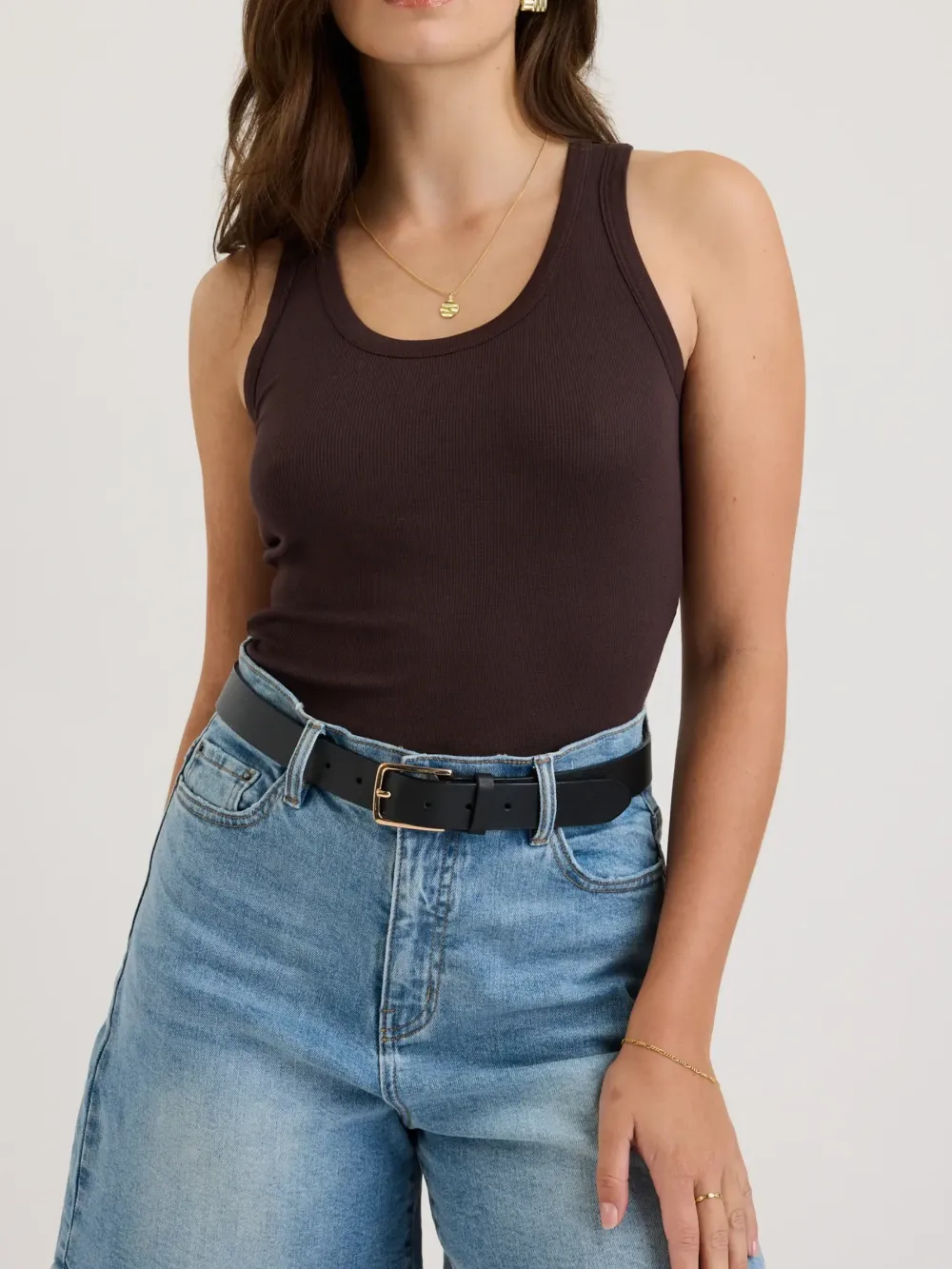 Multicolor Ribbed Tank