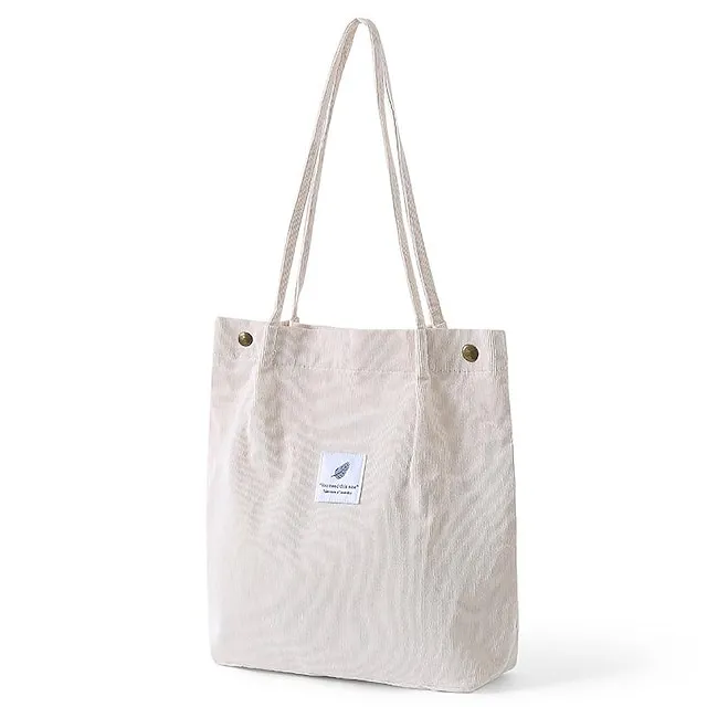 Men's Women's Kid's Tote Tote Sling Shoulder Bag Canvas Tote Bag Corduroy Shopping Daily Rivet Pattern Solid Color Floral Print Deep Purple zebra Wine Red