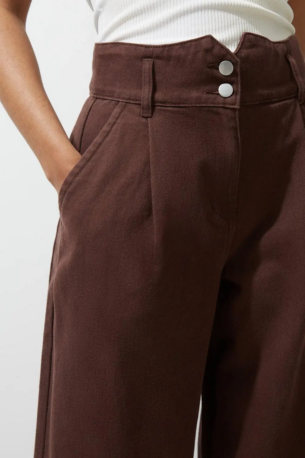 Petite Denim Wide Leg Jean