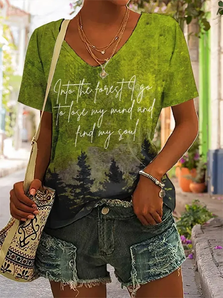 Women'S National Park Print T-Shirt