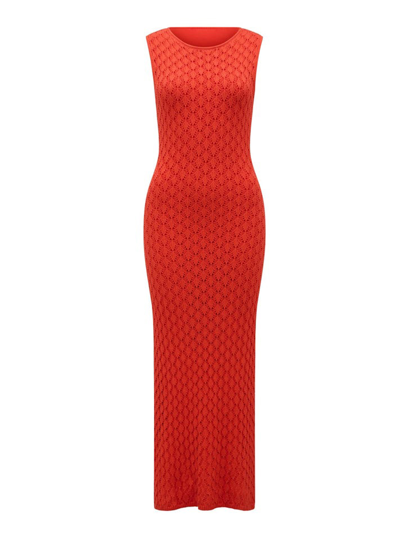 Crochet Knit Maxi Dress