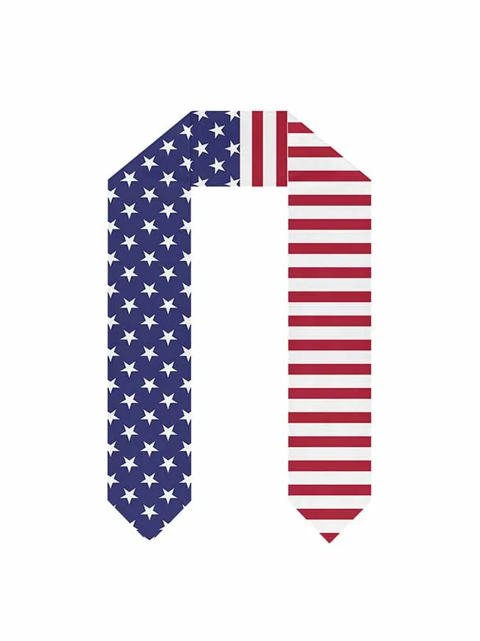National Flag Graduation Shawl