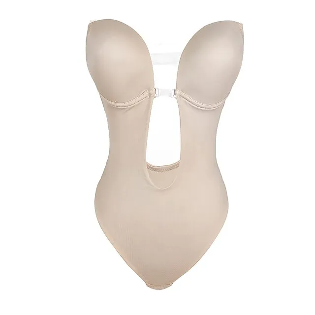 Corset Women's Bodysuits Wedding Party Party & Evening Club Black Beige Spandex Sport Overbust Corset Backless Tummy Control Push Up Pure Color Fall Winter