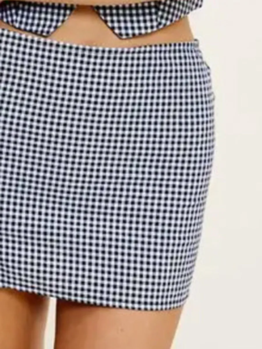 Women's Gingham Mini Skirts