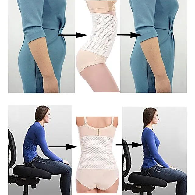 Corset Women's Waist Trainer Shapewears Office Running Gym Yoga Plus Size Creamy-white Black Brown Sport Breathable Hook & Eye Tummy Control Push Up Front Close Solid Color Summer Spring Fall