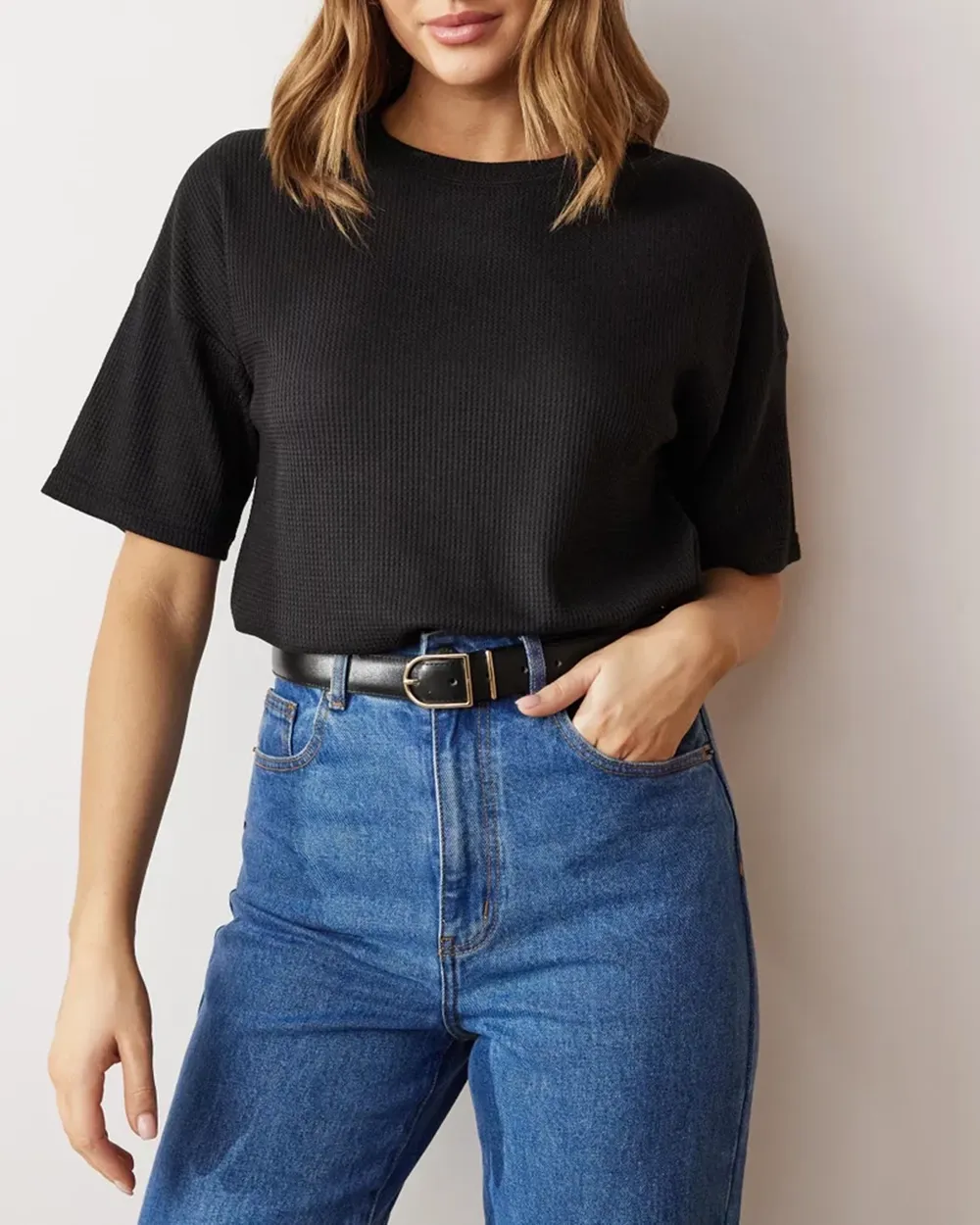 Plain Waffle Tee