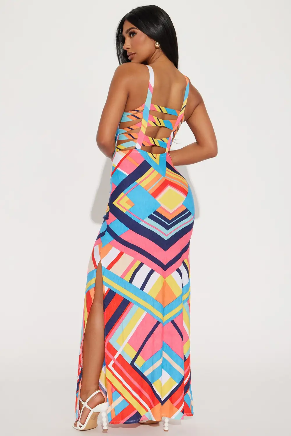 Destiny's Calling Maxi Dress - Pink/combo