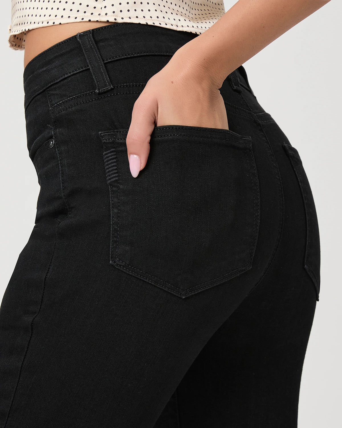 Black Straight Leg Skinny Jeans
