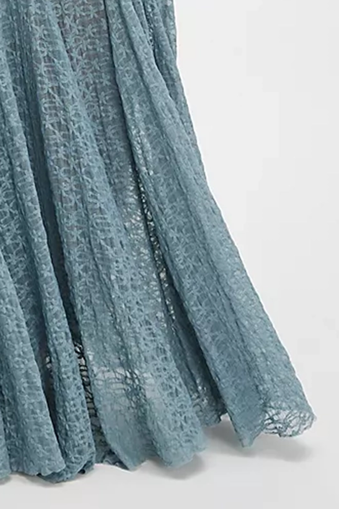 Lace Trimmed Maxi Skirt