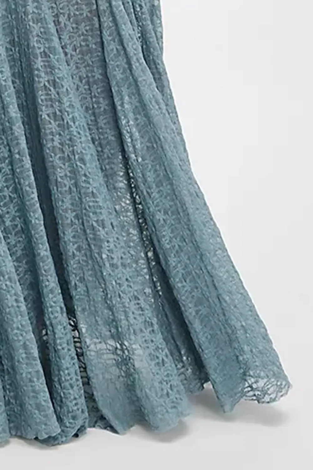 Lace Trimmed Maxi Skirt