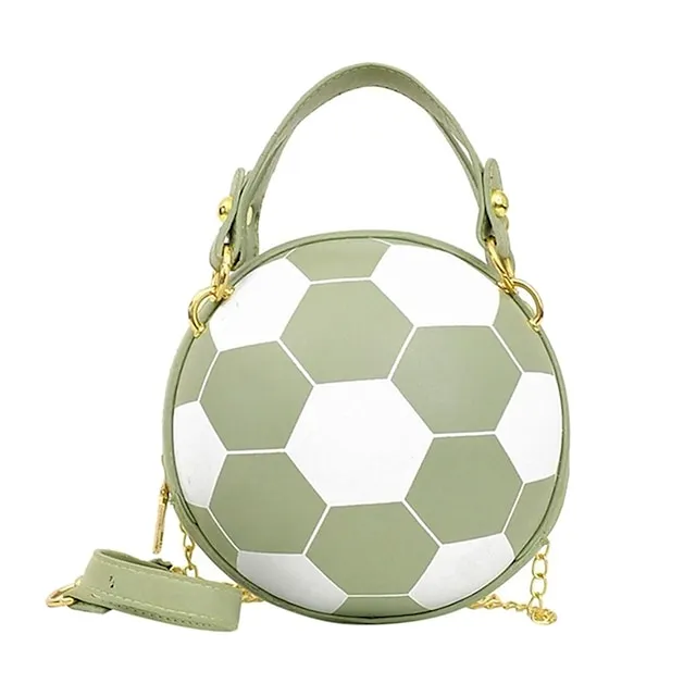 Women's Shoulder Bag PU Leather Party Daily Large Capacity Waterproof Durable White basketball White football Pink basketball