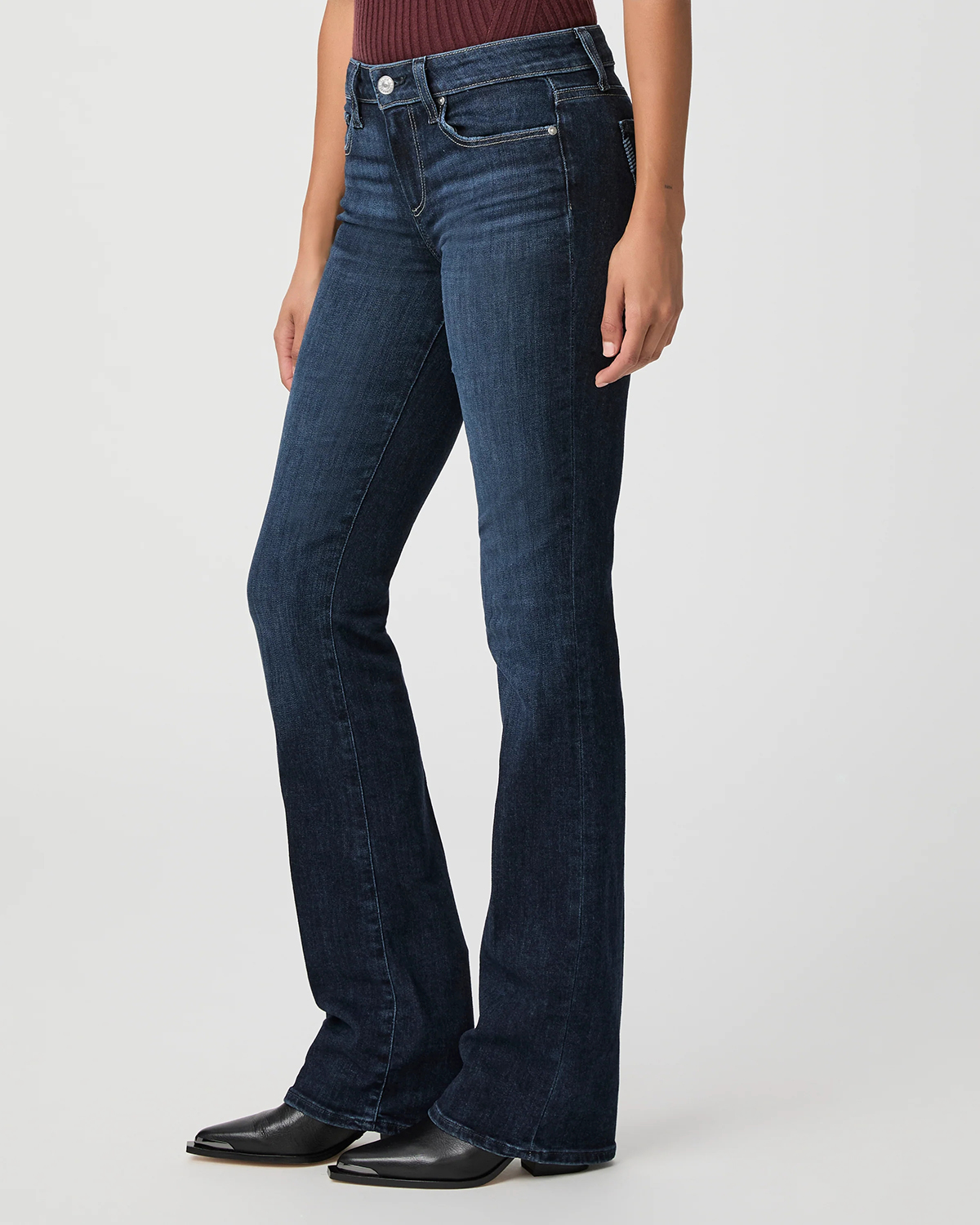 Dark Wash Blue Flared Jeans