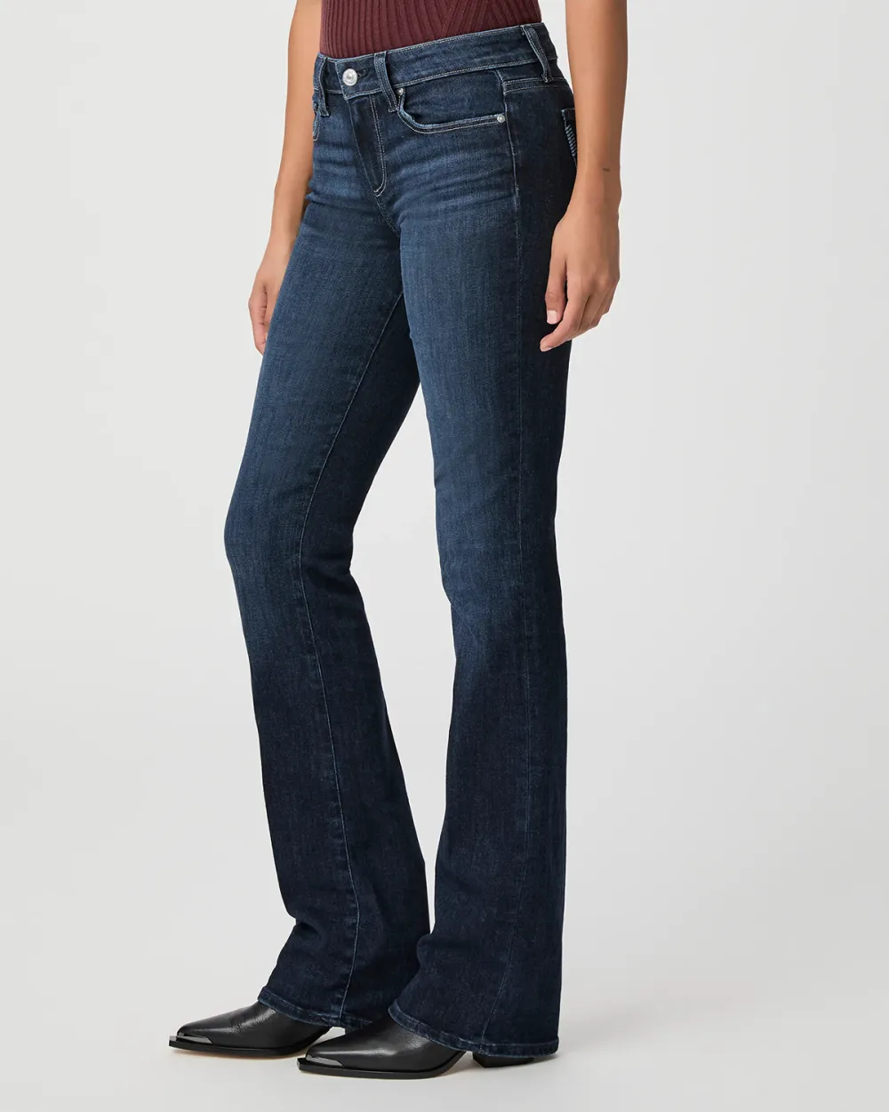 Dark Wash Blue Flared Jeans