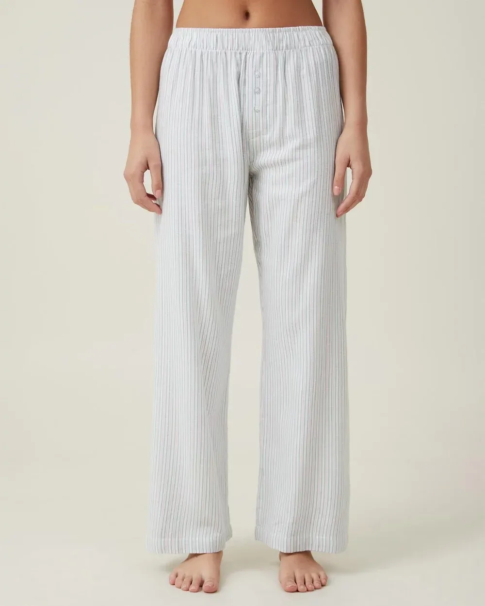 Flannel Lattice Elasticised Waist Pants