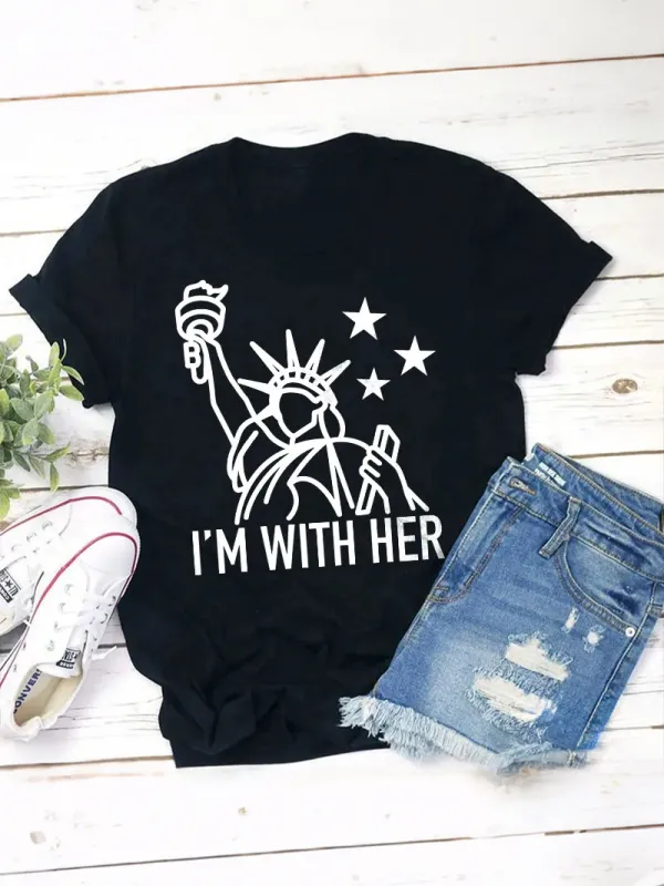 I'M With Her Teacher T-Shirt