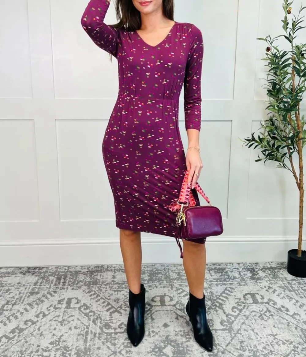 Daily Print Midi Dress