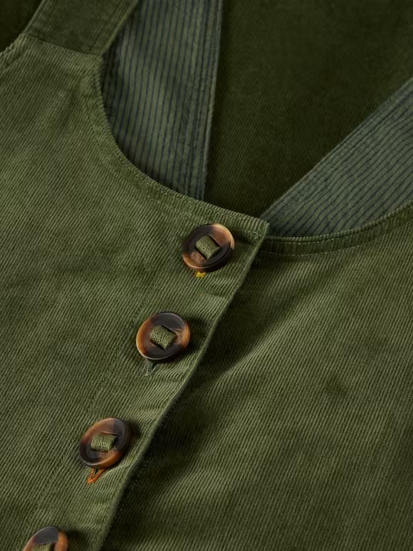 Scoop Neck Cord Dungaree