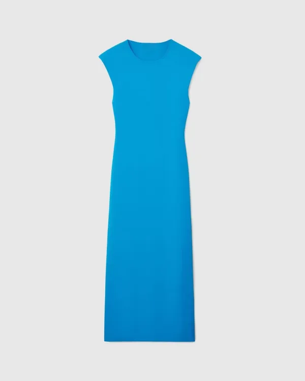 Open-Back Knited Midi Dress