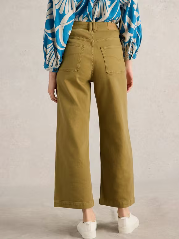 Cropped Wide Leg Jean