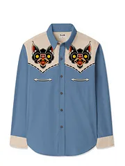 Men's Retro Bat Long Sleeves Shirt