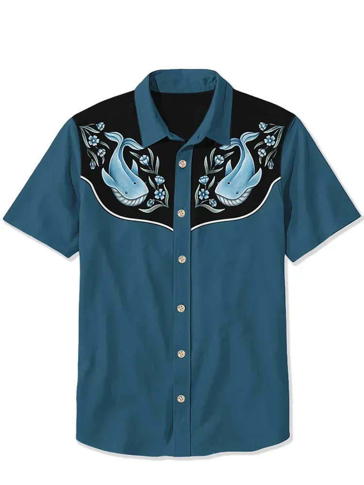 Flower And The Killer Whale Shirt