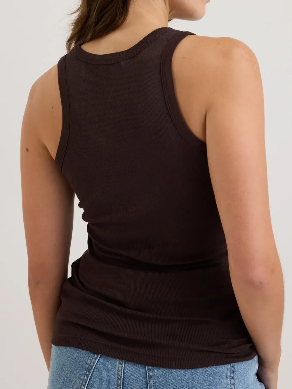 Multicolor Ribbed Tank